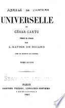 Abrégé de l'histoire universelle de César Cantu