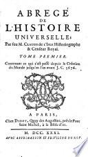Abregé De L'Histoire Universelle