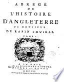 Abregé de l ́Histoire d ́Anglaterre