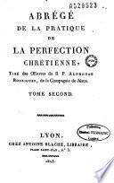 Abrégé de la pratique de la perfection chrétienne