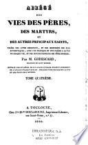 Abrégé des vies des pères et des autres principaux saints