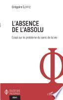 Absence de l'absolu