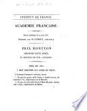 Académie Française. Séance publique du 9 août 1831