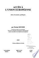 Accès à l'Union européenne