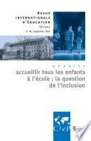Accueillir tous les enfants à l'école: la question de l'inclusion - Revue 78 - Ebook
