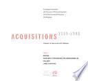 Acquisitions, 1993-1998: Dessins, peintures et recherches tri-dimensionnelles, collages, livres d'artistes