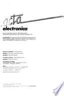 Acta electronica
