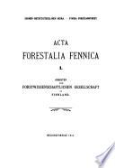 Acta Forestalia Fennica