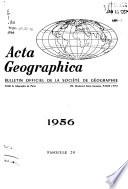 Acta geographica