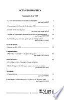 Acta geographica