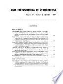 Acta Histochemica Et Cytochemica