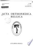 Acta orthopaedica belgica