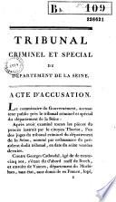 Acte d'accusation [contre Georges Cadoudal et ses complices]