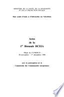 Actes de la 1ère Biennale HCEIA