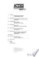 Actes de la recherche en sciences sociales