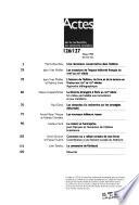 Actes de la recherche en sciences sociales