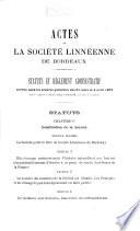 Actes de la Société Linnéenne de Bordeaux