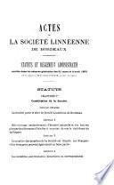 Actes de la Société linnéenne de Bordeaux
