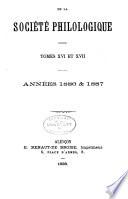 Actes de la Société philologique