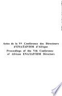 Actes de la Ve Conférence des directeurs d'ENA/IAP/ISM d'Afrique