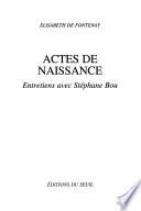 Actes de naissance