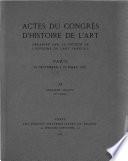 Actes du Congrès d'histoire de l'art