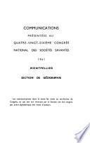 Actes du ... Congrès national des sociétés savantes
