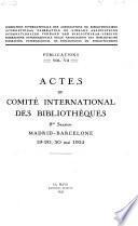 Actes du Conseil