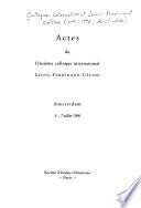 Actes du onzième Colloque international Louis-Ferdinand Céline