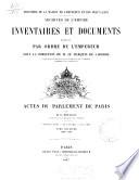 Actes du Parlement de Paris: 1299-1328