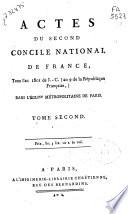 Actes du Second Concile National de France