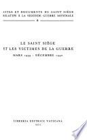 Actes et documents du Saint Siège relatifs à la Seconde Guerre mondiale