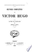 Actes et paroles: Depuis l'exil, 1870-1876