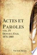 Actes Et Paroles
