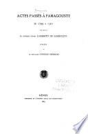 Actes passés à Famagouste de 1299 à 1301 ...