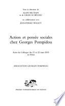 Action et pensée sociales chez Georges Pompidou
