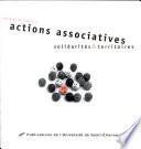 Actions associatives, solidarités et territoires