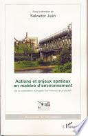 Actions et enjeux spatiaux en matière d'environnement