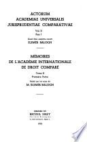 Actorum Academiae universalis jurisprudentiae comparativae