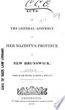 Acts of New Brunswick