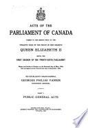 Acts of the Parliament of Canada