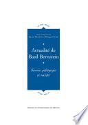 Actualité de Basil Bernstein