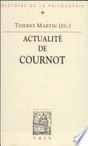 Actualité de Cournot