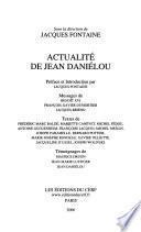 Actualité de Jean Daniélou