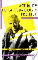 Actualité de la pédagogie Freinet