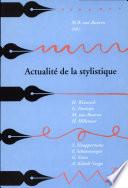 Actualité de la stilistique