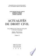 Actualités de droit civil