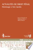 Actualités de droit pénal