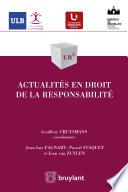 Actualités en droit de la responsabilité