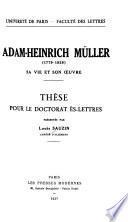 Adam-Heinrich Müller (1779-1829)